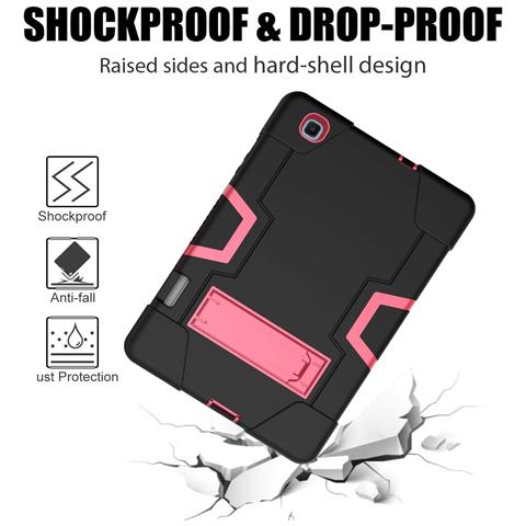 Custodia Resistente Per Ipad Pro 12.9"" 2018/2020/2021 Con Supporto - Rosa Elegante - Foto 4