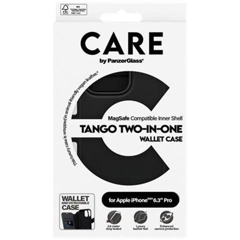 Custodia Folio Per Iphone 16 Pro Tango Edition 2-in-1 Con Guscio Staccabile, Nero - Foto 4