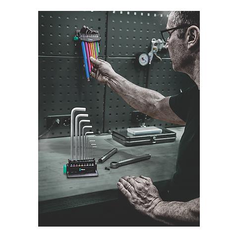 05022102001 Chiave Esagonale Set di Chiavi Esagonali a L Metrico 9 Pezzi - Foto 2