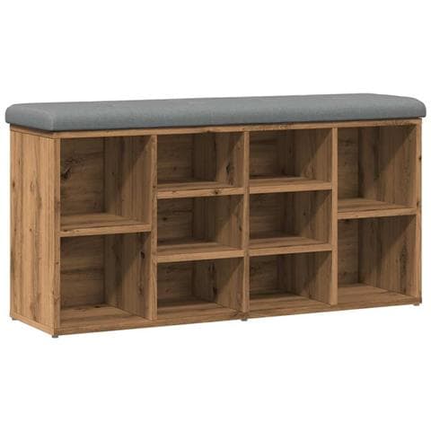 Panca Porta Scarpe Rovere Artigianale 102x32x50 Cm Truciolato - Foto 2