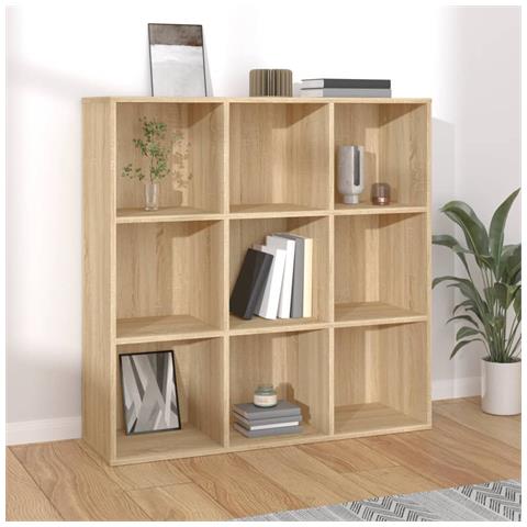 Libreria Rovere Sonoma 98x29x97,5 Cm In Legno Multistrato - Foto 8