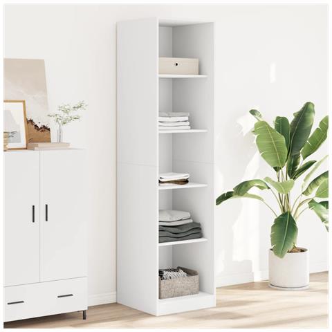 Lusso Casadino -  Armadio Bianco 50x50x200 Cm In Legno Tecnico - Foto 8