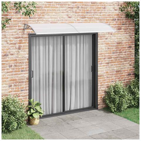 Pensilina Per Porta Grigia E Trasparente 240x75 Cm In Pc - Foto 8