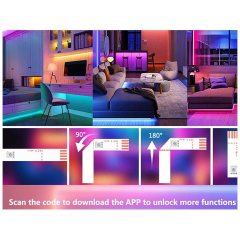 Kit Di Strisce Led Da 10m Con Telecomando E Alimentatore - Foto 2