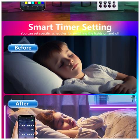 Kit Di Strisce Led Da 10m Con Telecomando E Alimentatore - Foto 13