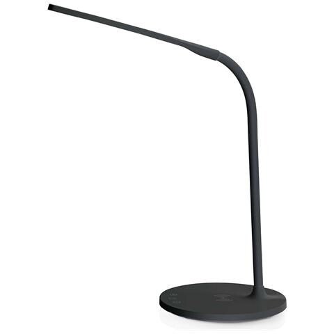 Lampada Da Scrivania A Led Con Dimmer E Caricatore Wireless 15 W, Nero - Foto 2