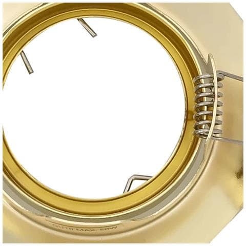 Faretto incassato 24 pcs rotondo GU10 oro Ø90 mm acciaio - Foto 9