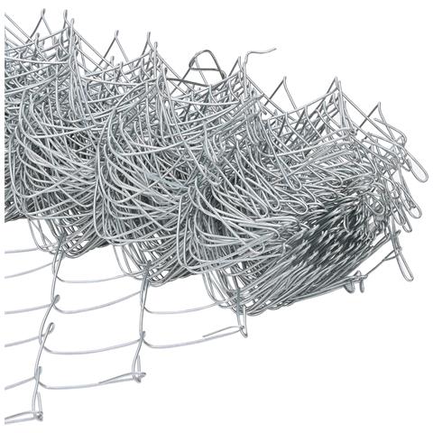 Recinzione a Maglie Metalliche con 13 Post 0.6x25 m Acciaio Zincato - Foto 9