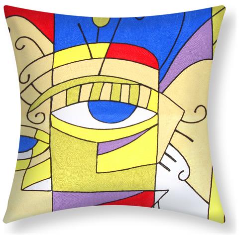 Set Di 2 Copricuscini 45x45 Cm Con Ricamo Art Mystea - Foto 1