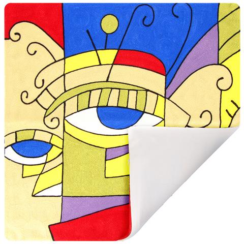 Set Di 2 Copricuscini 45x45 Cm Con Ricamo Art Mystea - Foto 4