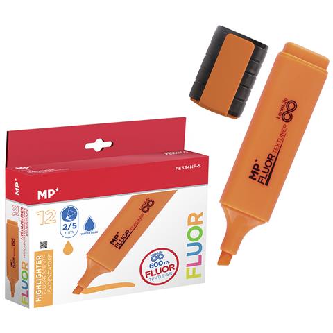 Pack 12 Marker Long Life Flouorescenti Arancione - Foto 1