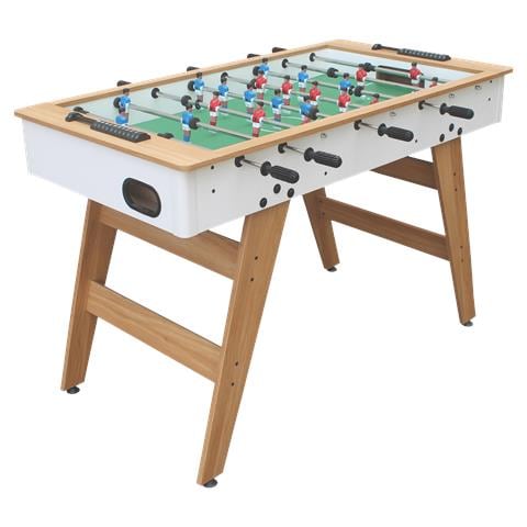 Calciobalilla 120cm Bianco E Legno - Foto 1