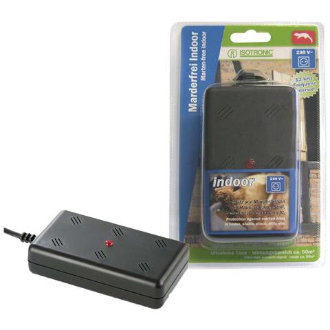 Repulsore A Ultrasuoni Per Interni Per Martore 12-23khz 230v Cablato 1,5m, Nero - Foto 2