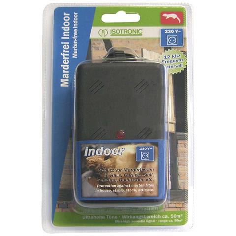 Repulsore A Ultrasuoni Per Interni Per Martore 12-23khz 230v Cablato 1,5m, Nero - Foto 3