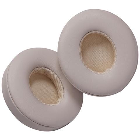 2 Cuscinetti Auricolari Di Ricambio In Pelle Proteica Compatibili Con Cuffie Beats Solo 2 E Solo 3 Beige - Foto 4