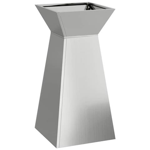 Vaso a Pilastro Argento 35 x 35 x 73 cm Acciaio - Foto 1