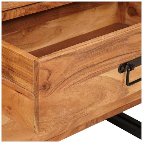 Credenza Marrone 66 x 33 x 70 cm legno massello di acacia - Foto 9