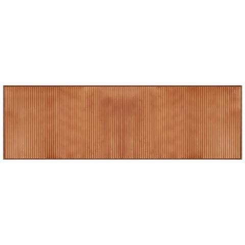 Tappeto Rettangolare Marrone 60x200 cm in Bambù - Foto 1