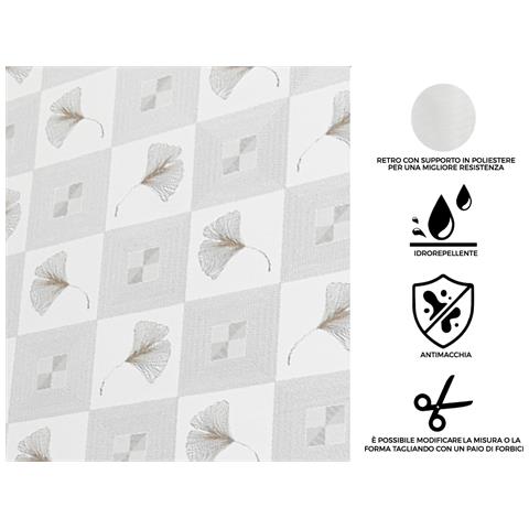 Tovaglia Antimacchia Pvc Proteggi Tavolo Maniva Glitter D11 Ginko 140x400 D11 Ginko - Foto 2