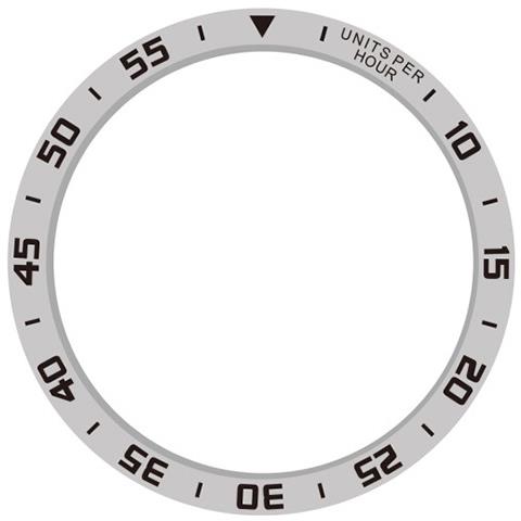 Anello Lunetta Argento & Nero - 45mm Acciaio Inossidabile Compatibile Con Samsung Watch5 Pro - Foto 3