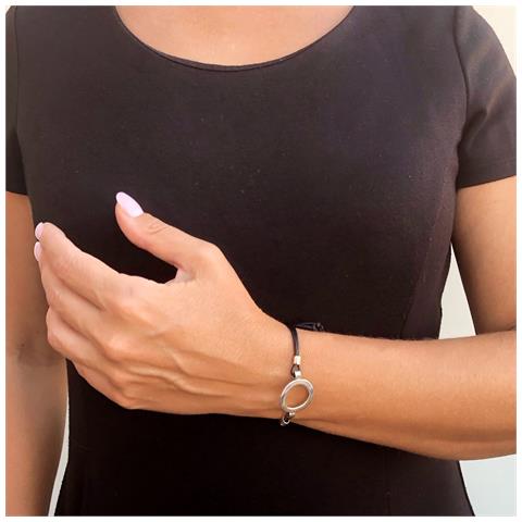 Bracciale ""unique Silver"", Buco Nero, Argento 925 - Foto 3