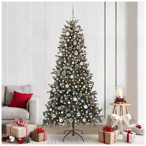 Albero di Natale artificiale con 300 LED Verde 240 cm - Foto 2