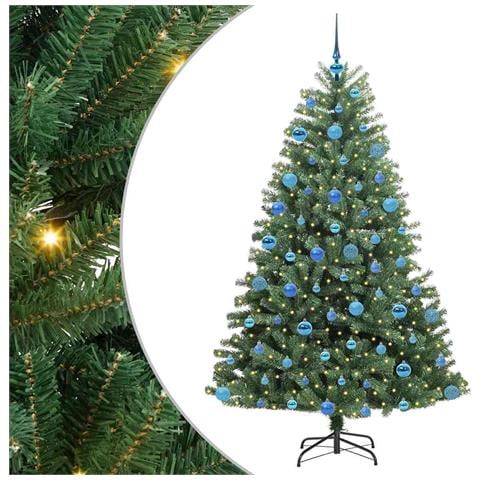 Albero di Natale Artificiale con Rami Pieghevoli Verde 180 cm - Foto 1