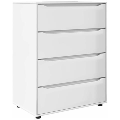 Armadi di Stoccaggio 2 pcs Bianco Lucido 80 x 48 x 105 cm - Foto 1