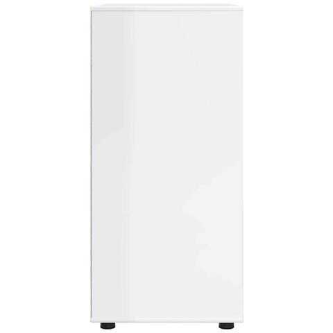 Armadi di Stoccaggio 2 pcs Bianco Lucido 80 x 48 x 105 cm - Foto 9