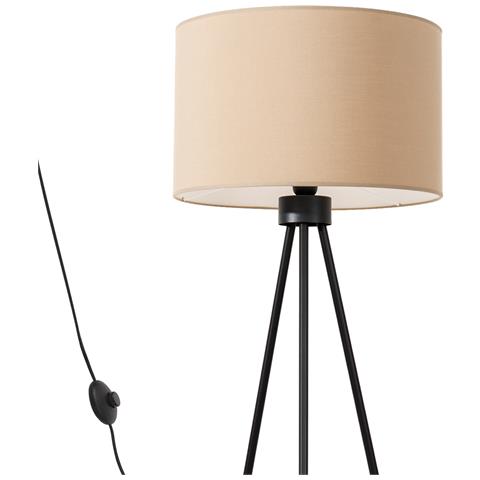 Lampada Da Terra Nevia Beige Sl. 1853 - Minimalist Lampada Da Terra Tortora /nero 135x40x40 Cm - Foto 1