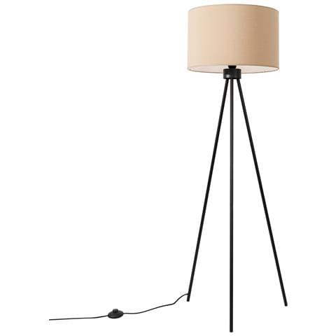 Lampada Da Terra Nevia Beige Sl. 1853 - Minimalist Lampada Da Terra Tortora /nero 135x40x40 Cm - Foto 2