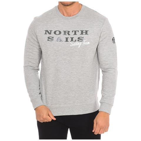 Felpa Girocollo A Maniche Lunghe 9022970 Da Uomo - Foto 1