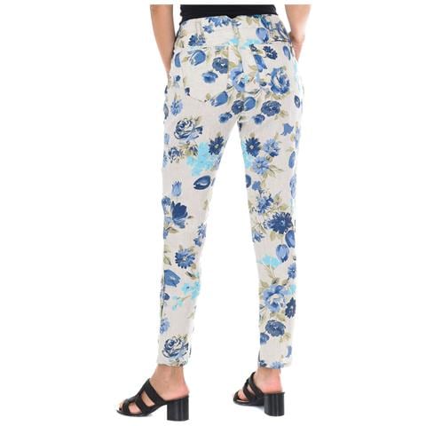 Pantaloni Lunghi In Lino Con Orli A Taglio Stretto 10dbf0413 Donna - Foto 3