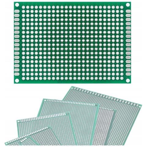 Piastra Prototipo Universale Doppia Faccia 50x70 Mm - Fori 2,54 Mm, Montaggio Tht | Elettronica Prototipazione - Foto 1