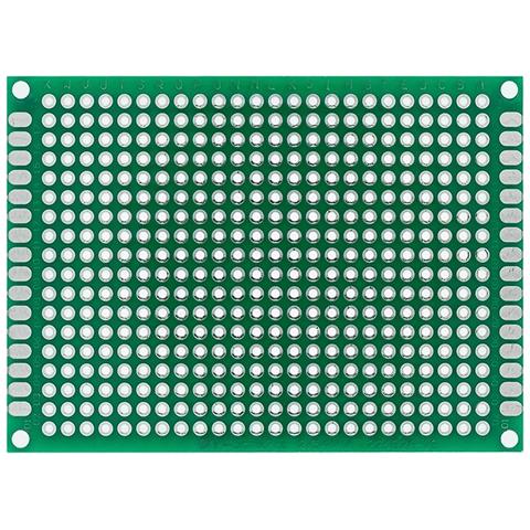 Piastra Prototipo Universale Doppia Faccia 50x70 Mm - Fori 2,54 Mm, Montaggio Tht | Elettronica Prototipazione - Foto 5
