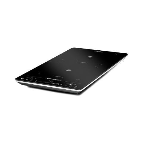 CT 3430/IN piano cottura Nero, Argento Superficie piana Piano cottura a induzione 2 Fornello (i) - Foto 1