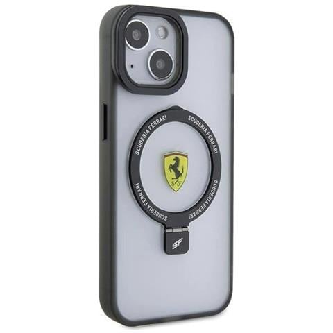 Ferrari Ring Stand 2023 Collezione Custodia Magsafe Per Iphone 15 Plus / 14 Plus - Trasparente - Foto 1