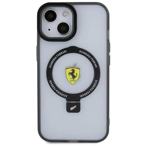 Ferrari Ring Stand 2023 Collezione Custodia Magsafe Per Iphone 15 Plus / 14 Plus - Trasparente - Foto 2