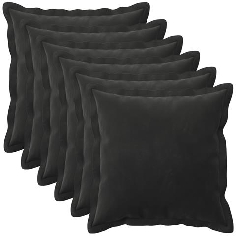 Cuscino con cuscino HOUTEN 6 pz Nero Velluto - Foto 1