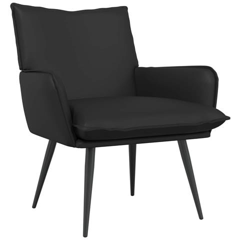 Poltrona Nero Similpelle - Foto 1