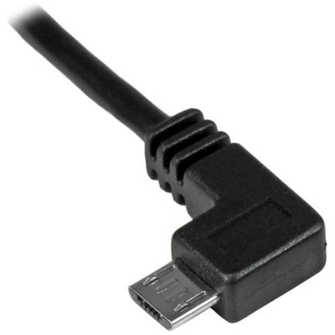 Cavo di ricarica e sincronizzazione micro USB da 1 m - USB-A a Micro B ad angolo sinistro - M / M - 0,25mm² - Foto 3