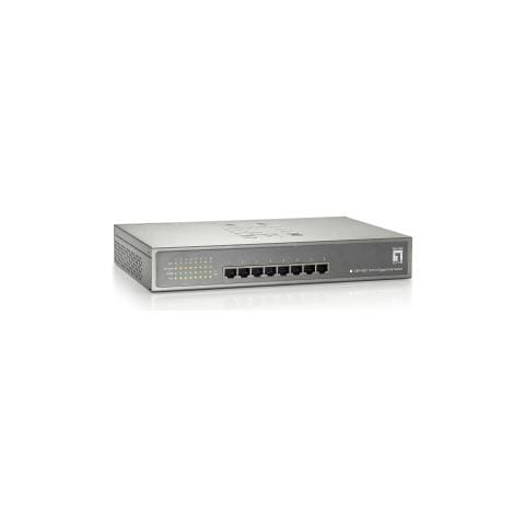 Ethernet Switch GEP-0821 8 Porte - 8 x POE+ - 10/100/1000Base-T - Rack-Montabile, Desktop - Foto 1