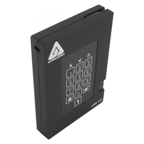 Hard Disk Esterno Aegis Padlock Fortress 2TB Interfaccia USB 3.0 Colore Nero - Foto 2