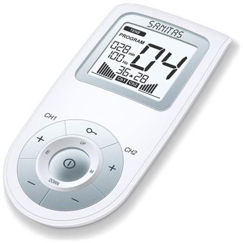 Sem 43 Stimolatore Di Muscolo Elettronico Cintura 2 Canali Argento, Bianco - Foto 2