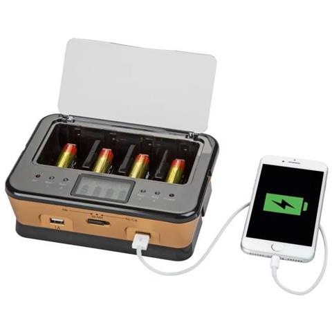 Caricatore Universale Di Pile C / d / aa / aaa / 6lr61 Nicd Nimh + Alcaline + Usb - Foto 4