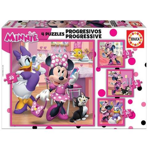 Minnie Puzzle Progressivo Minnie & The Happy Helpers (12-16-20-25 Pezzi) - Foto 1