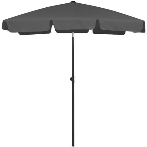 Ombrellone da Spiaggia Antracite 180x120 cm - Foto 1