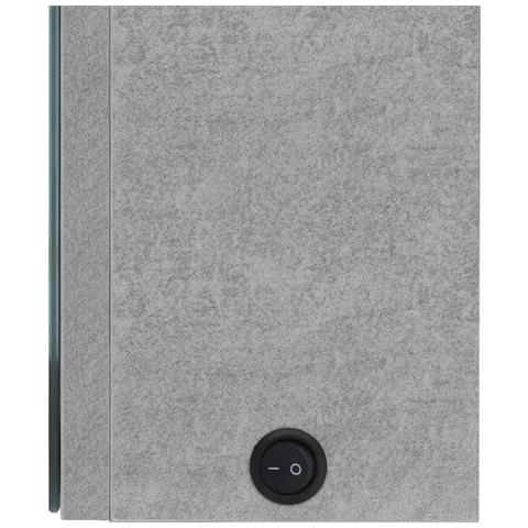 Armadietto Bagno con Specchio e LED Grigio Cemento 50x13x70 cm - Foto 8