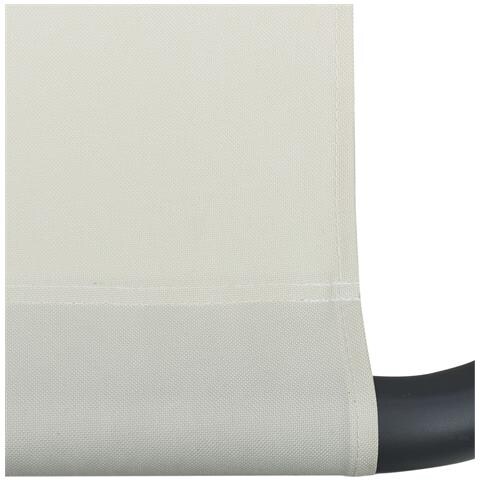 Lettino da Esterno con Baldacchino e Cuscino Bianco Crema - Foto 2