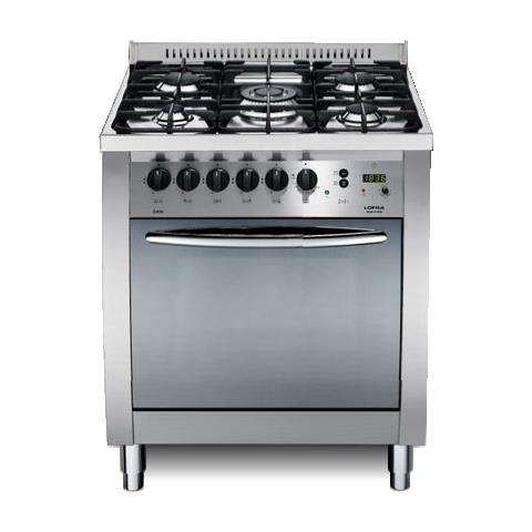 Cucina a Gas C76GV / C 5 Fuochi a Gas Forno a Gas Colore Acciaio Inox Lucidato - Foto 2